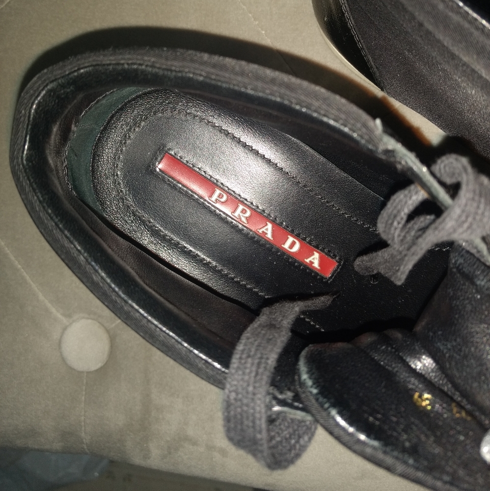Women's midtop Prada sneakers